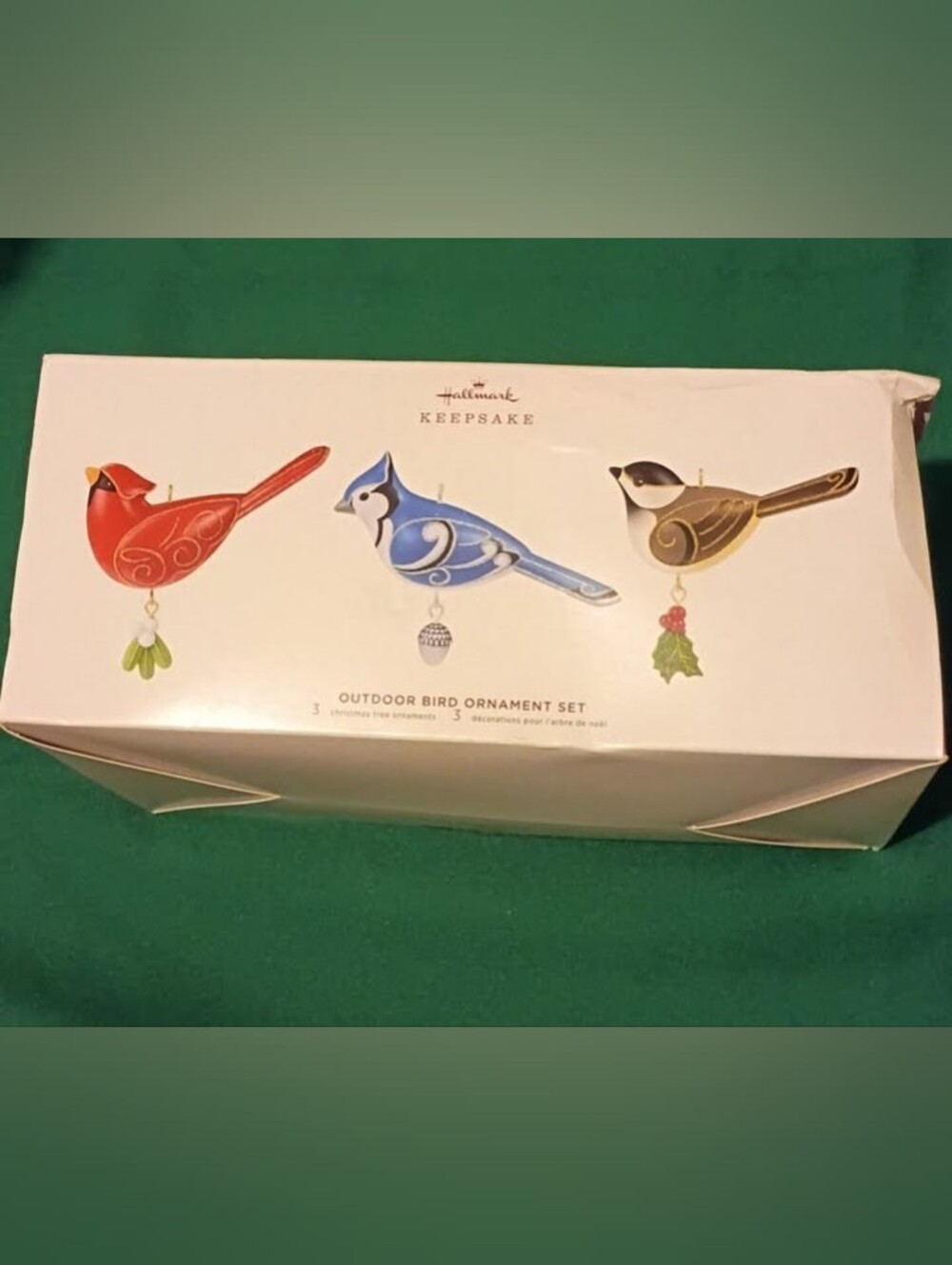2019 Hallmark Keepsake Outdoor Bird Ornament Set